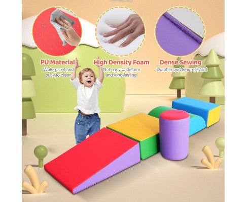 Colourful Soft Foam Climbing Playset for Babies and Kids