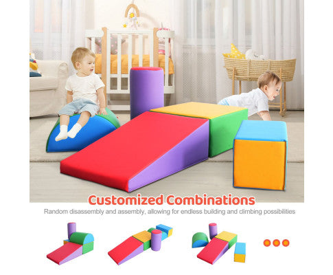 Colourful Soft Foam Climbing Playset for Babies and Kids