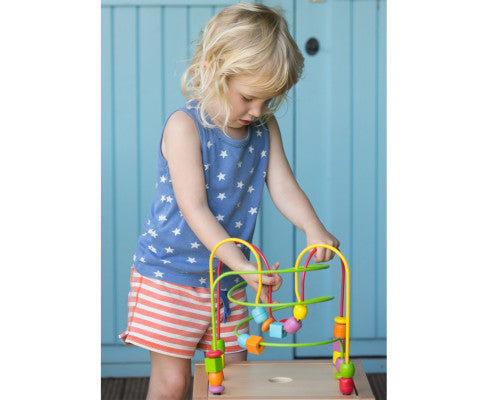 Colourful Wooden Activity Cube for Early Learning