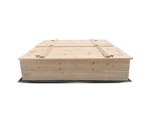 XL Wooden Sandpit with Foldable Seats