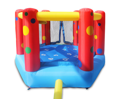 AirZone 6 Inflatable Bouncer with Safety Net and Basketball Hoop