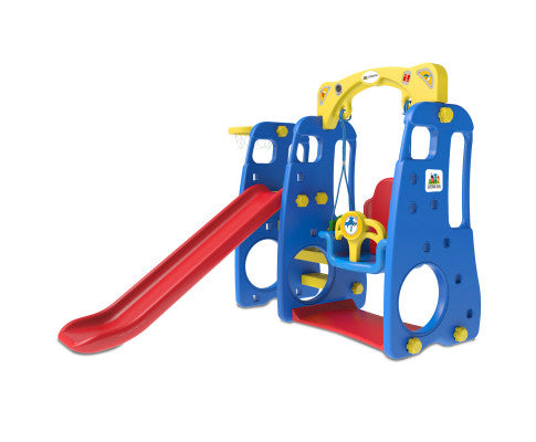 4-in-1 Ruby Slide and Swing Play Centre for Toddlers