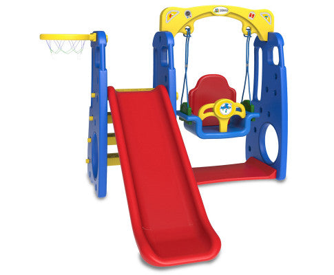 4-in-1 Ruby Slide and Swing Play Centre for Toddlers