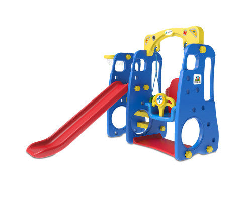 4-in-1 Ruby Slide and Swing Play Centre for Toddlers