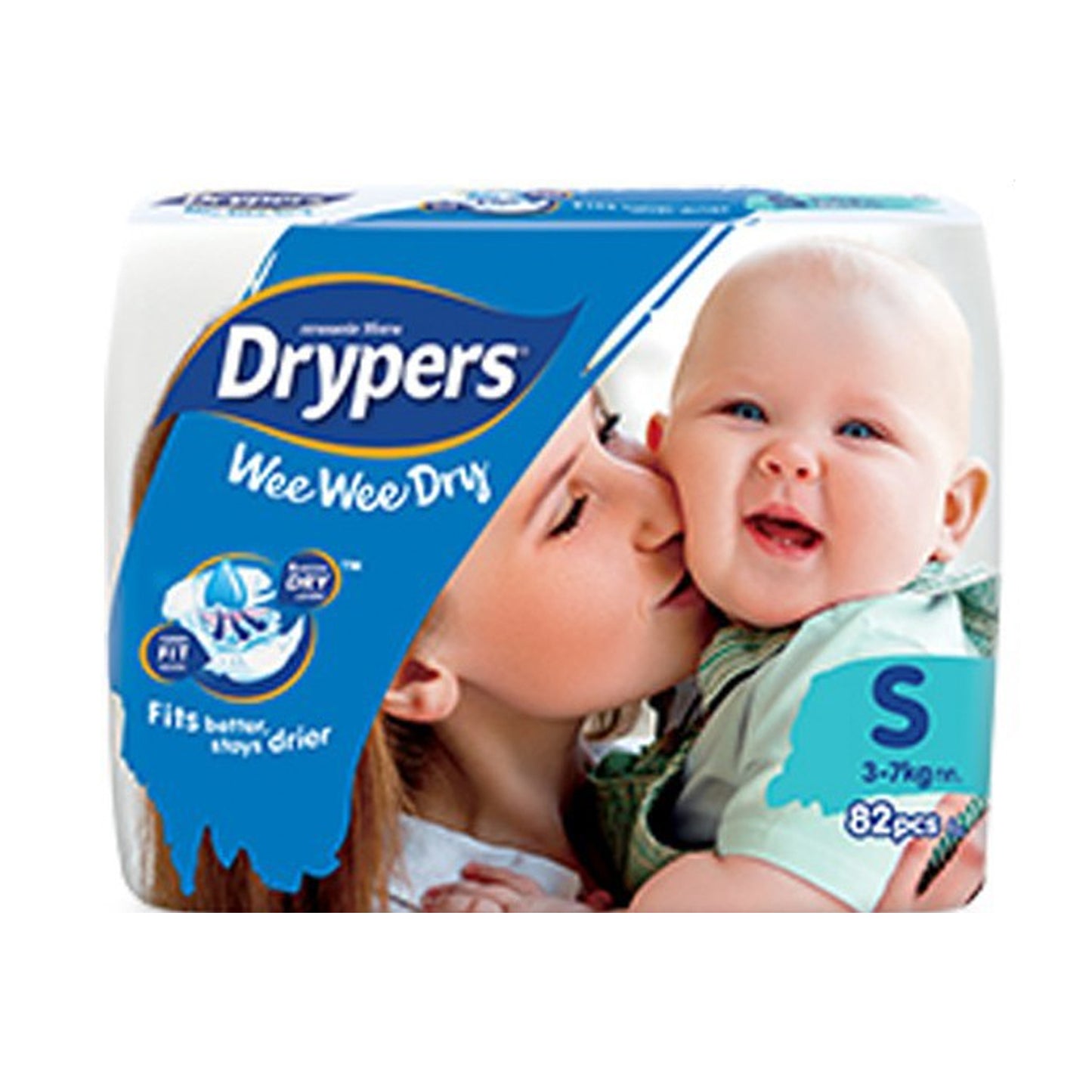 82-Pack Baby Dry Nappies - Small (3-7kg)