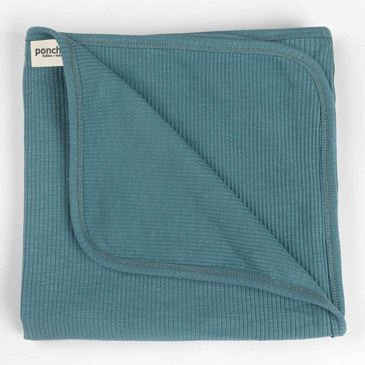 Ribbed Swaddle Jersey Wrap - Jewel
