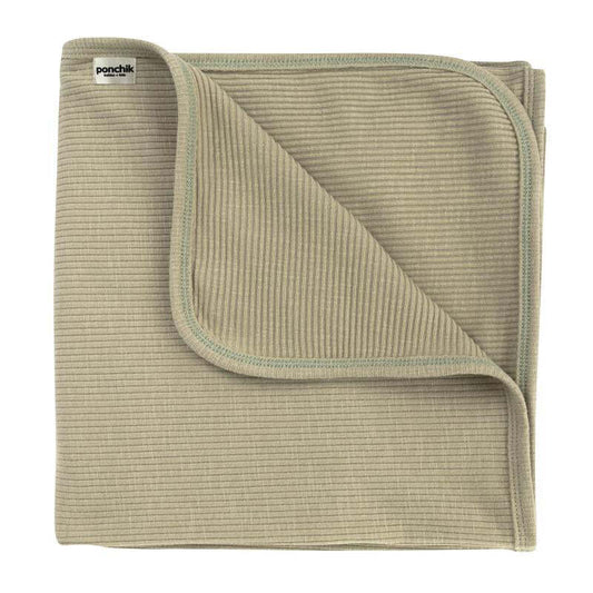 Ribbed Swaddle Jersey Wrap - Pistachio