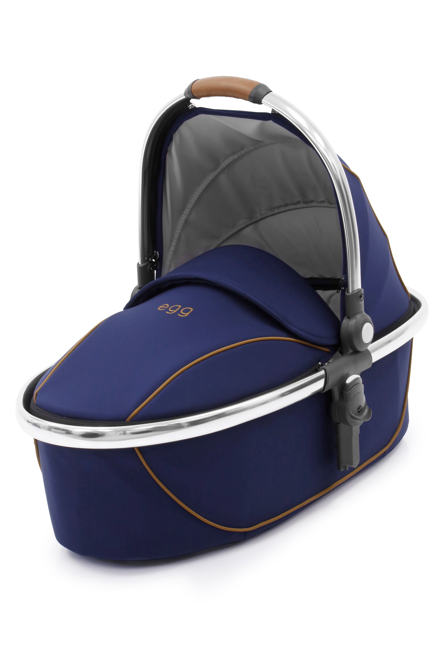 Luxury Carry Cot – Navy & Mirror