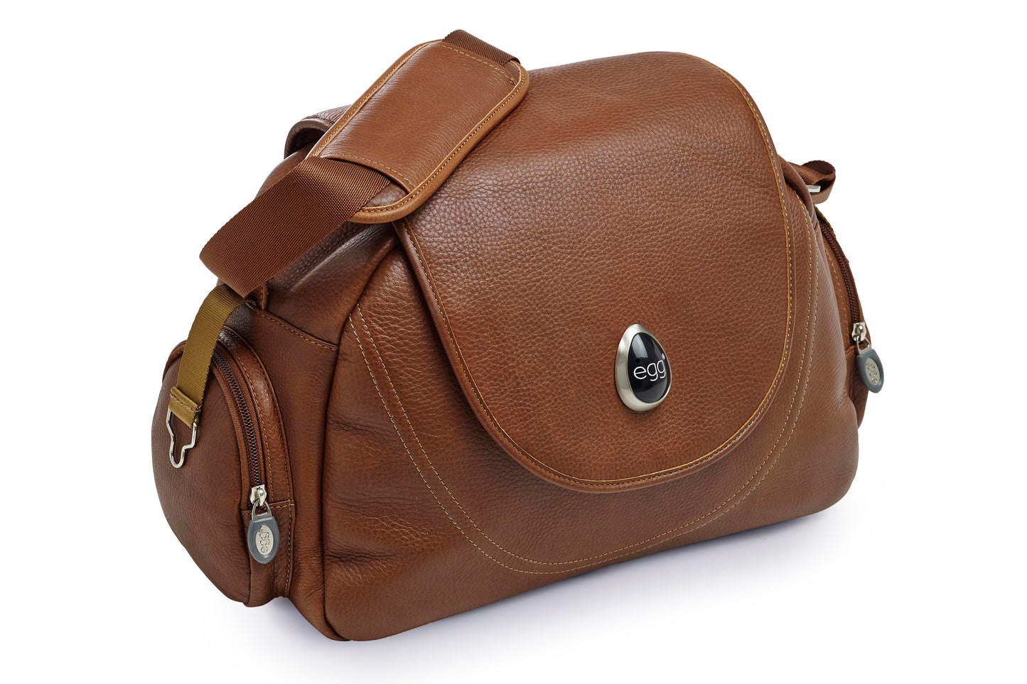 Elegant Tan Leather Changing Bag