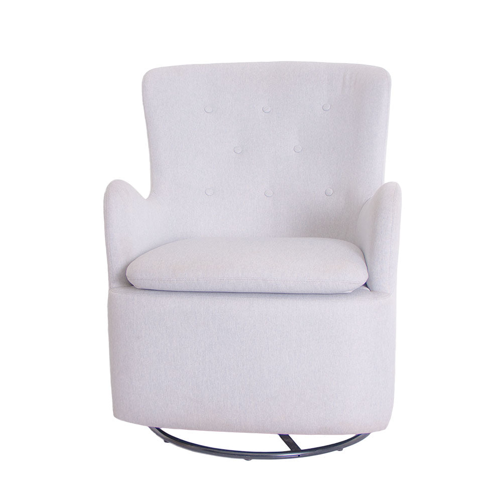 Tranquil Glider Chair and Ottoman - Cloud