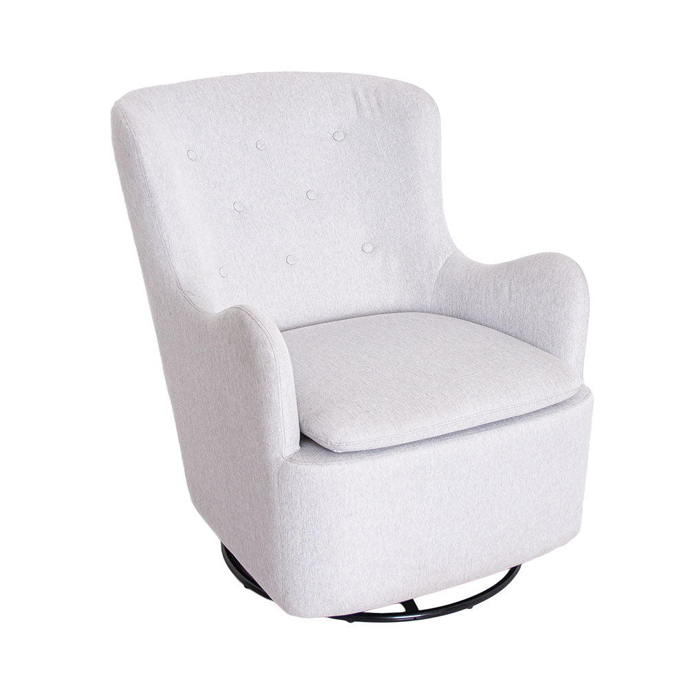 Tranquil Glider Chair and Ottoman - Cloud