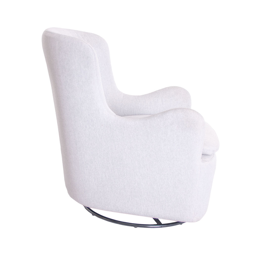 Tranquil Glider Chair and Ottoman - Cloud