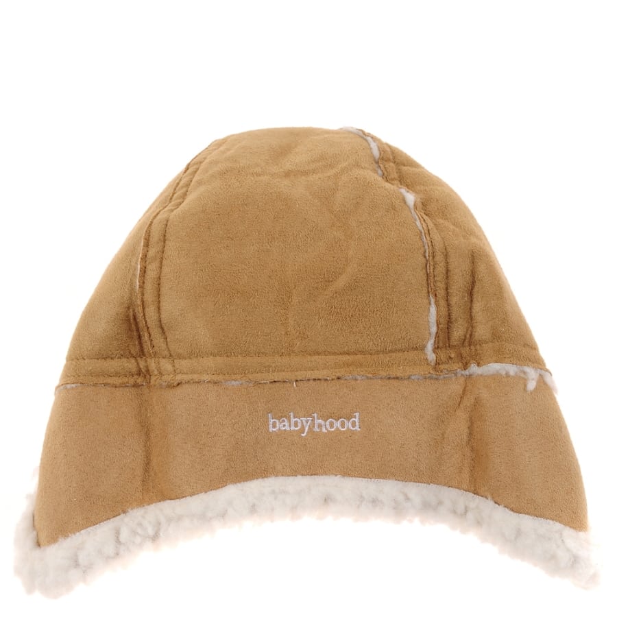 Lambswool Bonnet & Booties - Brown