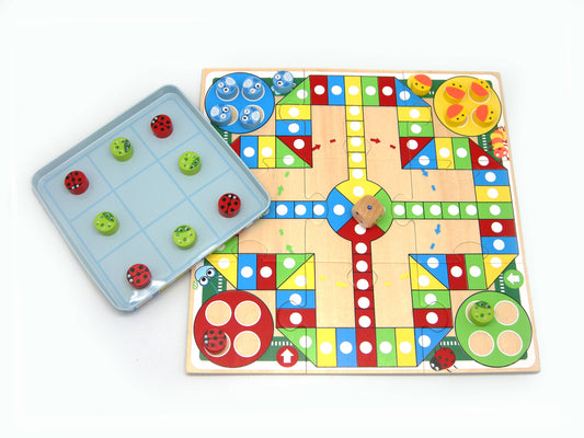 Tin Box Game - Ludo & Tictactoe