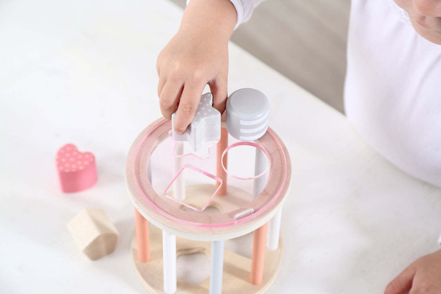 Calm & Breezy Rolling Shape Sorter Pink