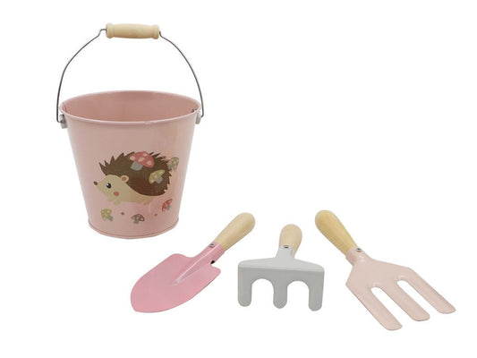 Calm & Breezy Kids Garden Tool 4pcs Set Pink