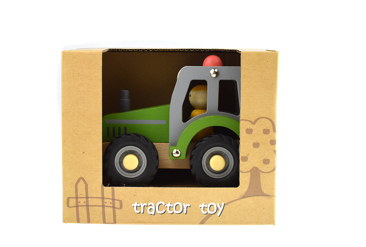 Calm & Breezy Tractor With Rubber Wheels Green