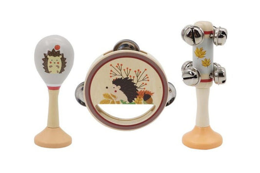 Calm & Breezy Hedgehog Wooden 3pcs Musical Set