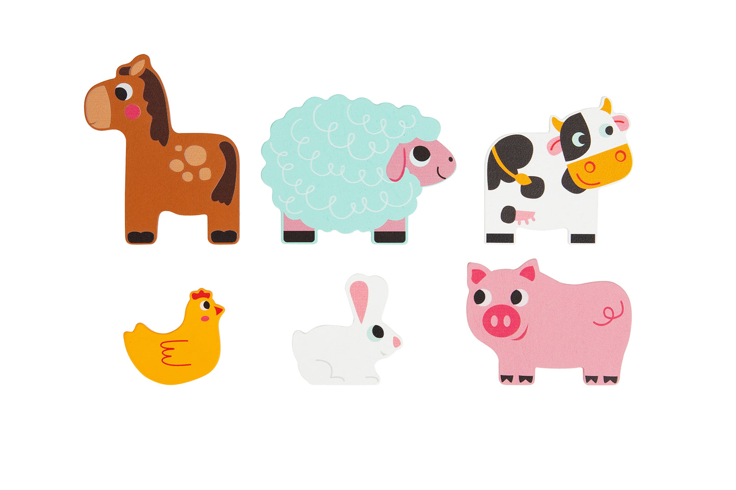 Multi-layered Farm Animal Puzzle