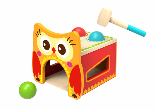 Owl Pounding Bench Wooden