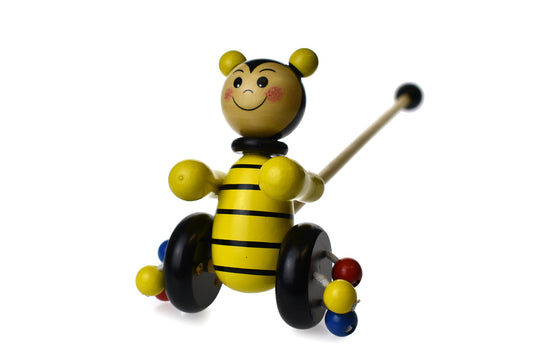 Push Along Wooden Bee