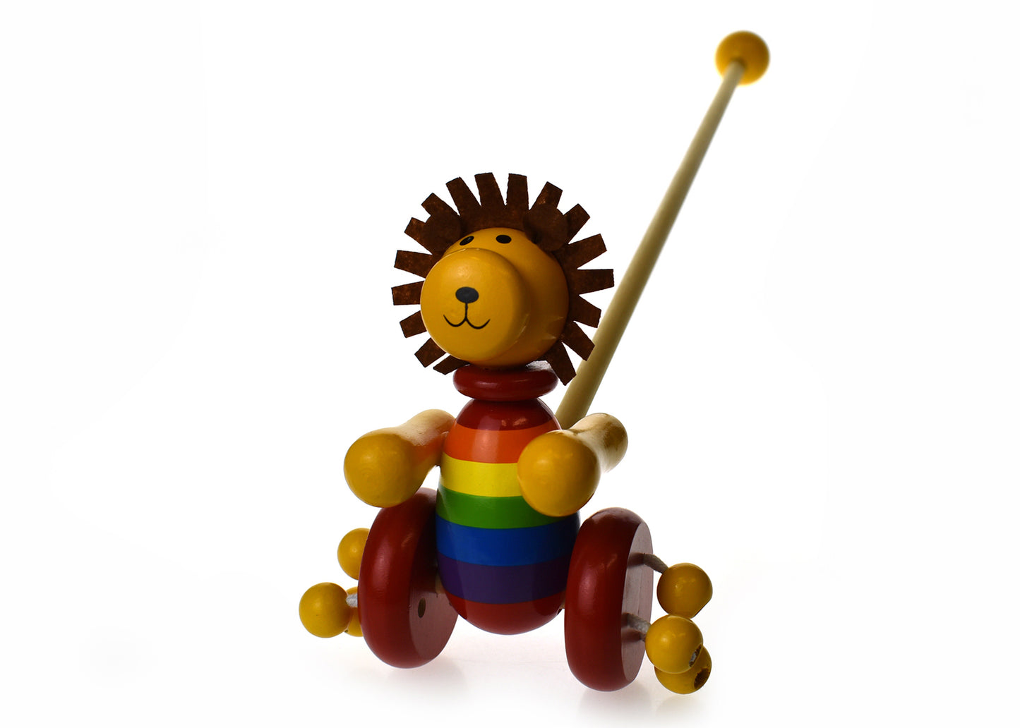 Push Along Wooden Lion